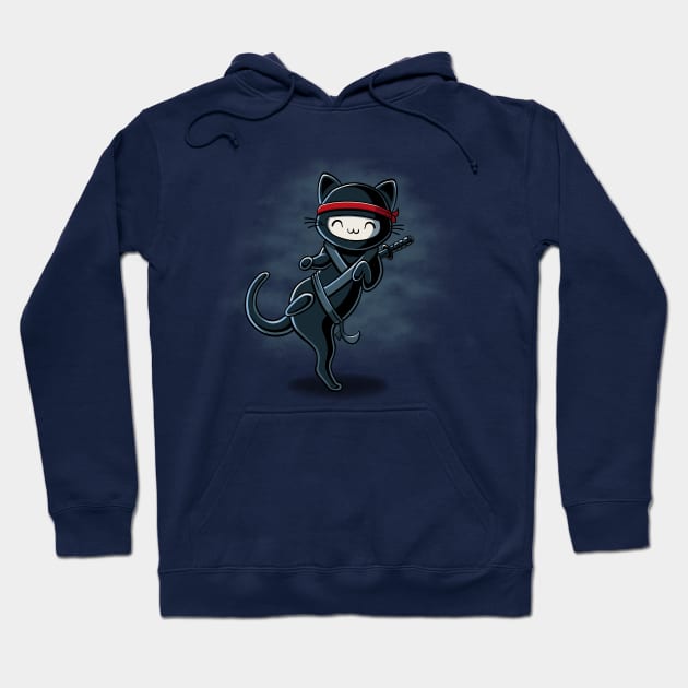 Ninja Cat Hoodie by SJayneDesign